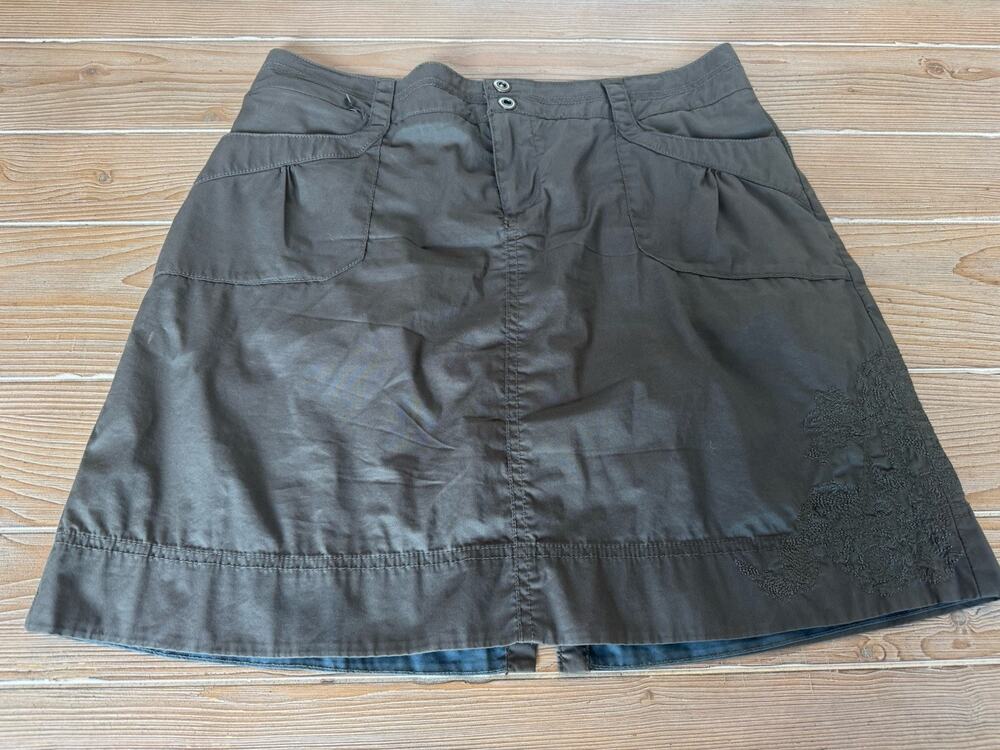 REl Embroidered Women’s Skirt Gorpcore Outdoors Olive Hiking Medium Size 8